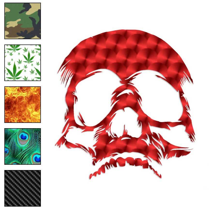 Dead Skull, Vinyl Decal Sticker, 40 Patterns & 3 Sizes, #1106