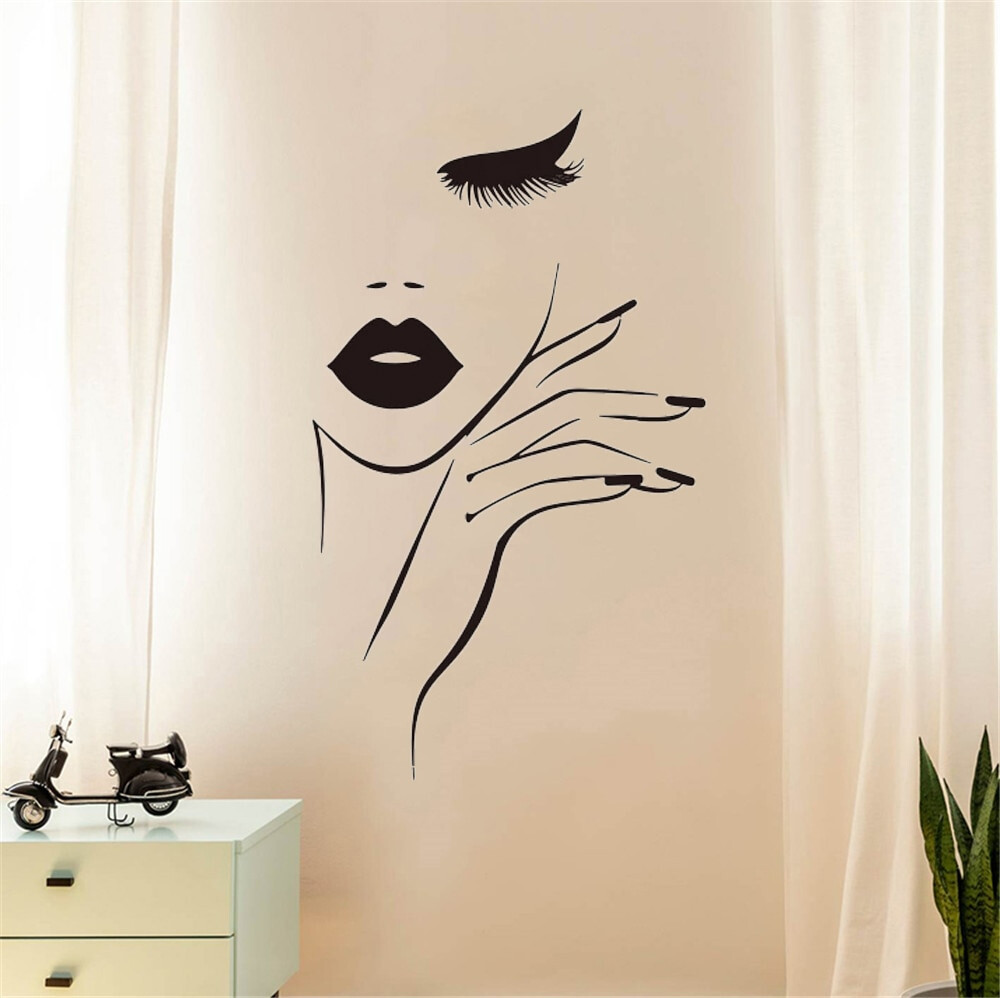 Wall Sticker for Spa Nail Manicure saloon Fashion Studio Wall Home Decal