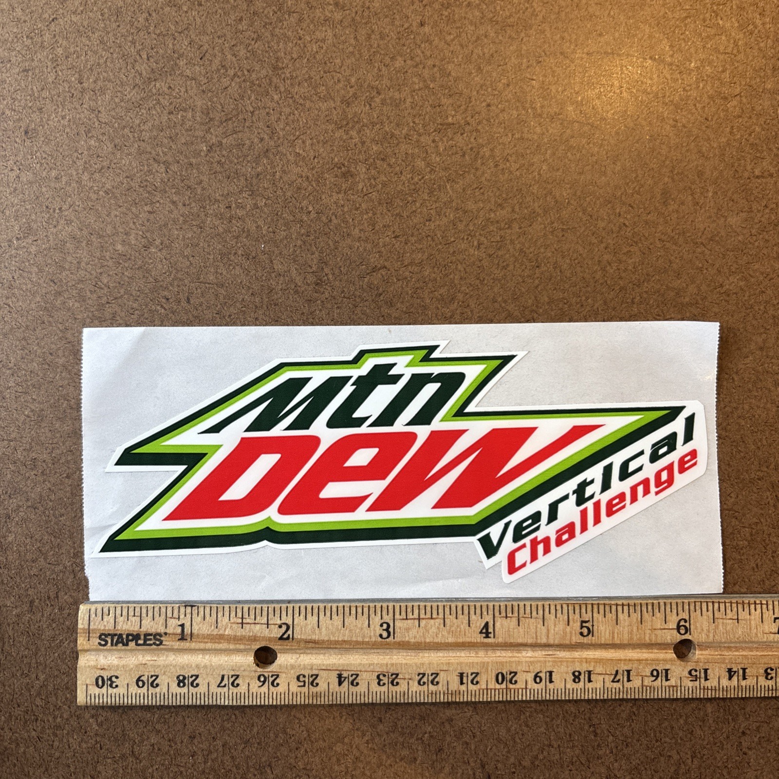 Mountain Dew Vertical Challenge Sticker Decal