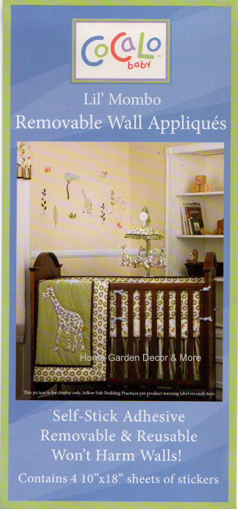 COCALO BABY Nursery Lil Mombo Giraffe Jungle Wall Stickers Decals Appliques
