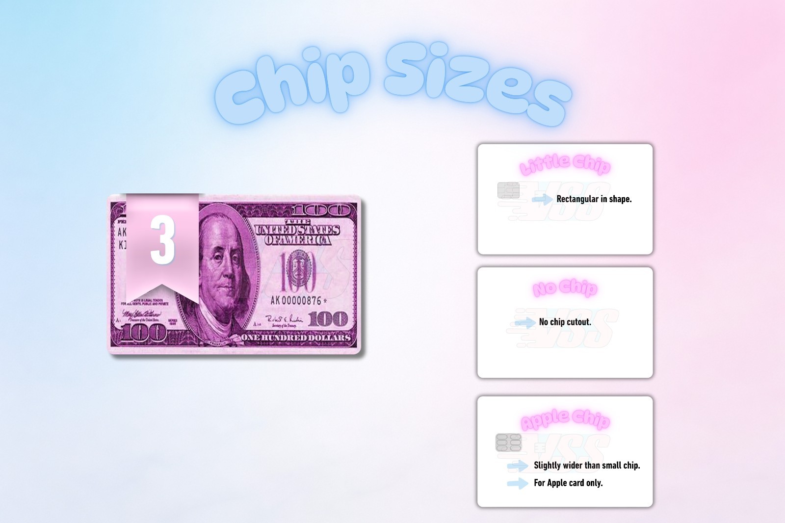 3‑Pack Baddie on a Budget Card Skins –Vinyl Credit & Debit Card Covers | Durable