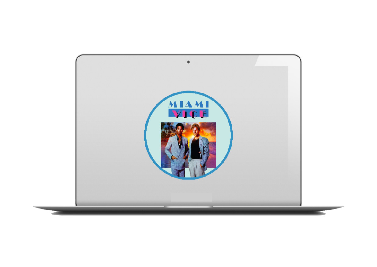 Miami Vice – 4" Vinyl Decal Sticker Handmade Vehicle Laptop Decor Cooler Tumbler