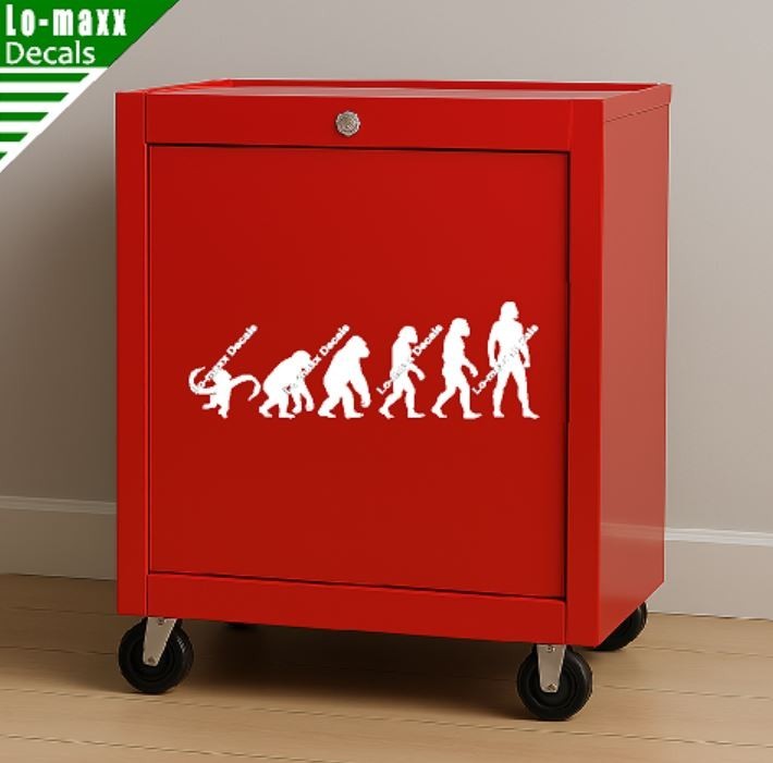Evolution Of Barrel Of Monkeys Funny Ape To Man Vinyl Decal Sticker Art