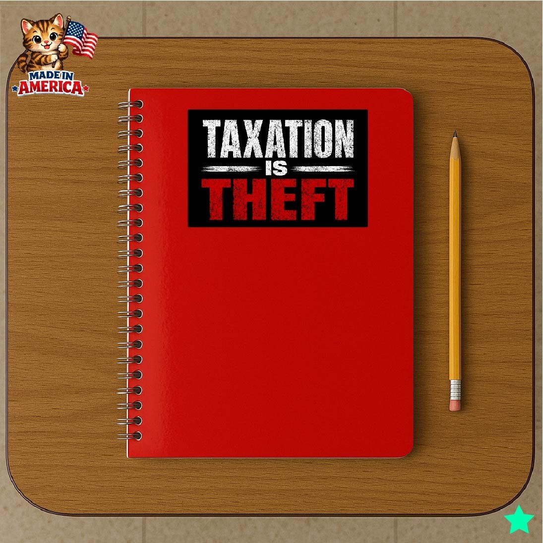 Taxation is Theft Decal Sticker Property Income Gov Protest Anti Socialism Poor