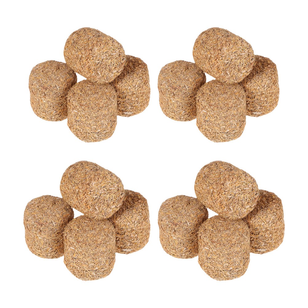 16PCS Faux Mini Hay Bales – Cylinder Miniature Hay Bales for Craft – Artificial