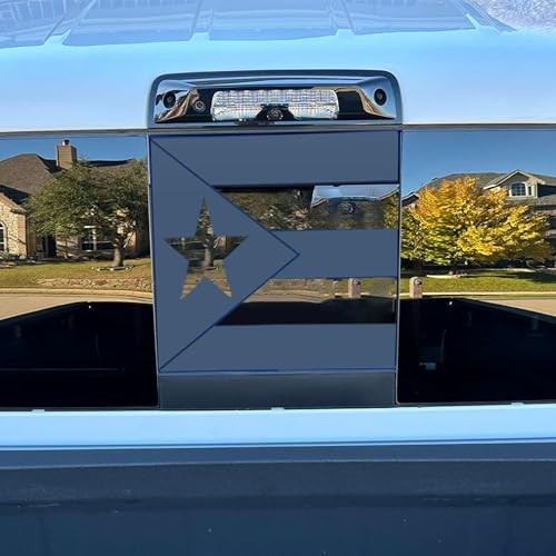 Xinghe for Tacoma 2005-2023 Rear Middle Window Puerto Rico Flag Decal Sticker