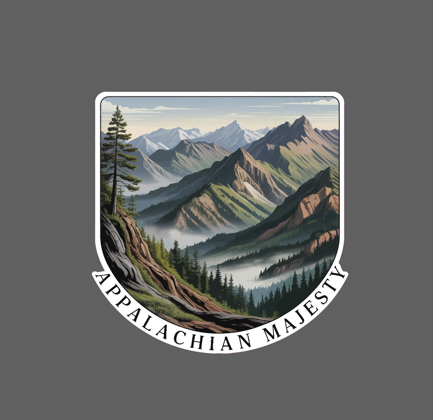 Appalachian Mountains Sticker Outdoor Wildlife Nature Gift Waterproof NEW