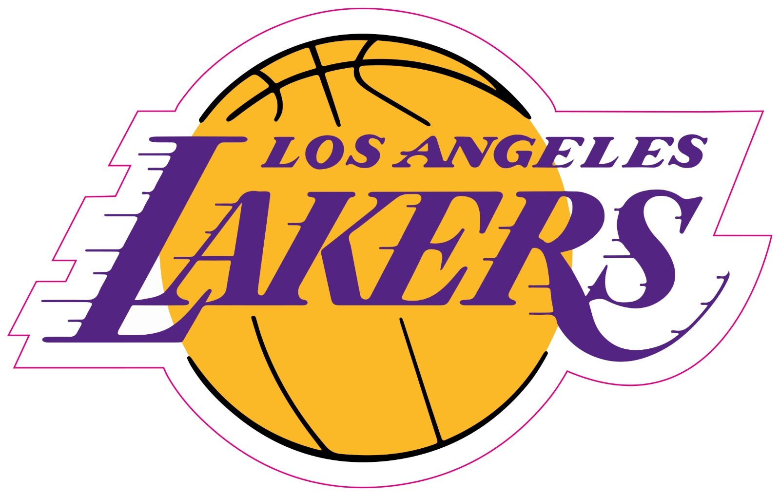 Los Angeles Lakers Basketball Vinyl Decal Sticker Car Truck Bumper Tumbler Mug