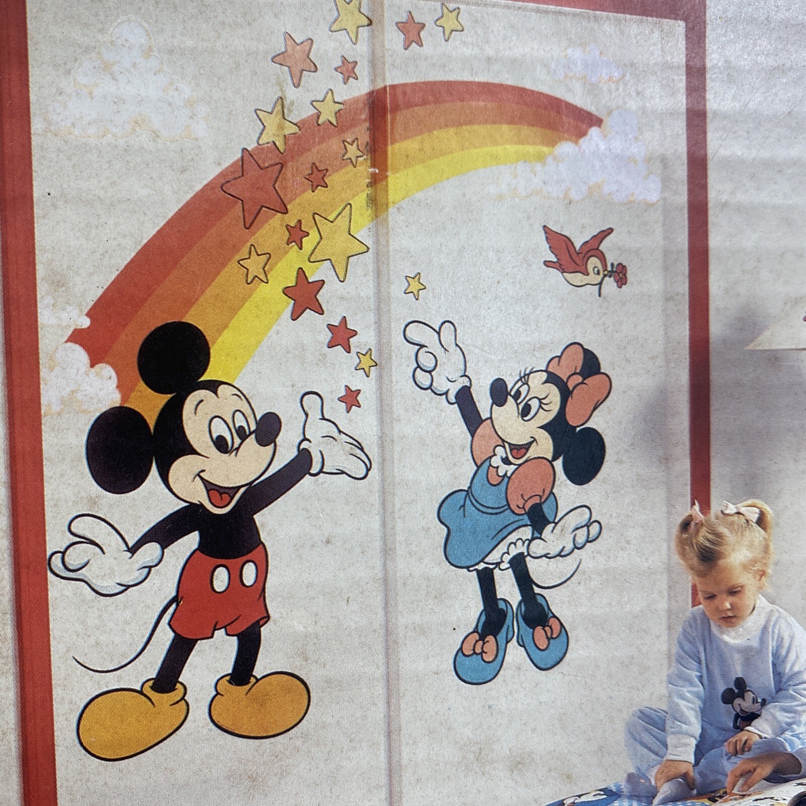 Vintage Priss Prints Wall Stickers Walt Disney Mickey Mouse Minnie 30 Piece