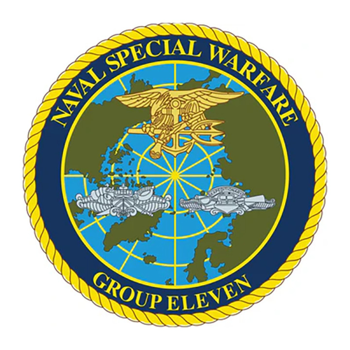 Naval Special Warfare Group 11 NSWG11 (2 small or 1 Large)  Vinyl Decals