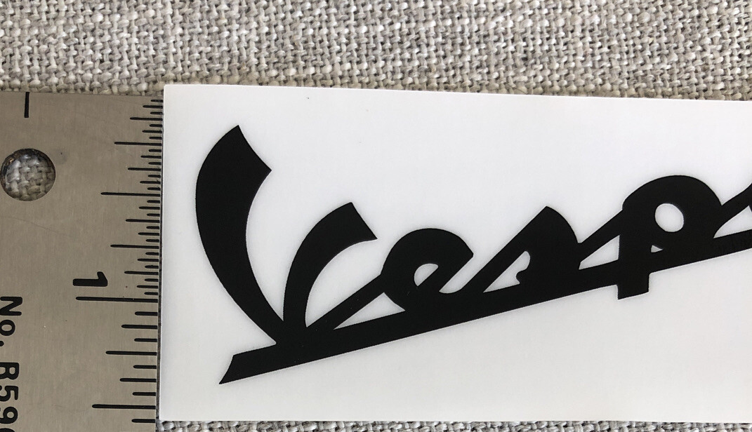 Vespa Scooter Vinyl Window Decal