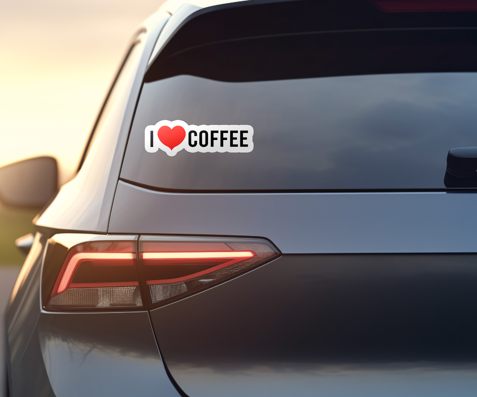 I Love Coffee Vinyl Sticker – Cute Caffeine Lover Decal