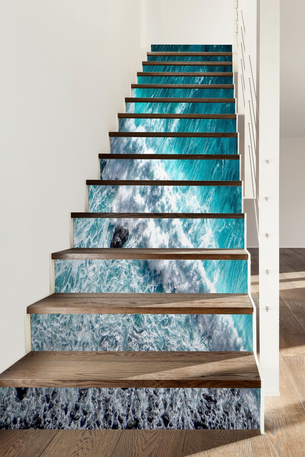 3D Beautiful Sea 8553 Stair Risers Decoration Photo Mural Decal Wallpaper Rom