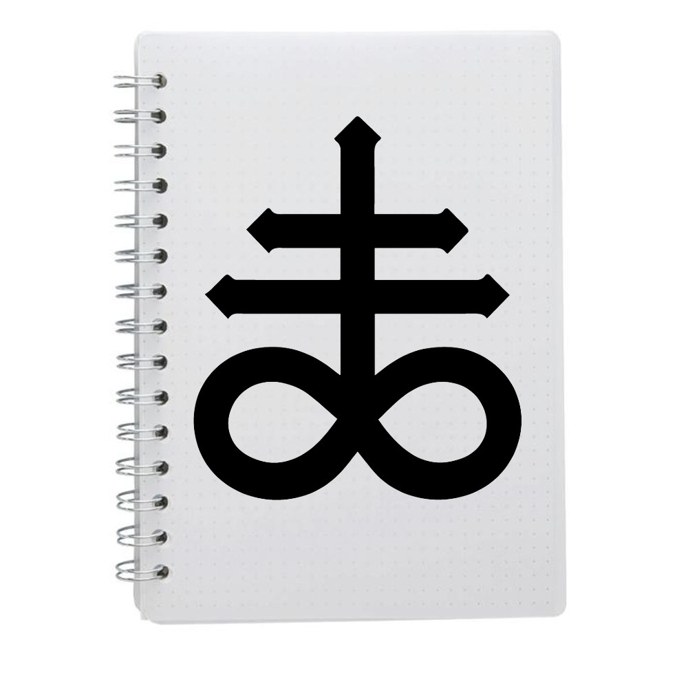 Leviathan Cross Die Cut Vinyl Sticker – Occult Baphomet Pentagram Decal Car 666