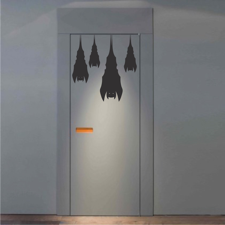 Sleeping Bats Wall Decals Halloween Window Stickers Halloween Decorations, h20