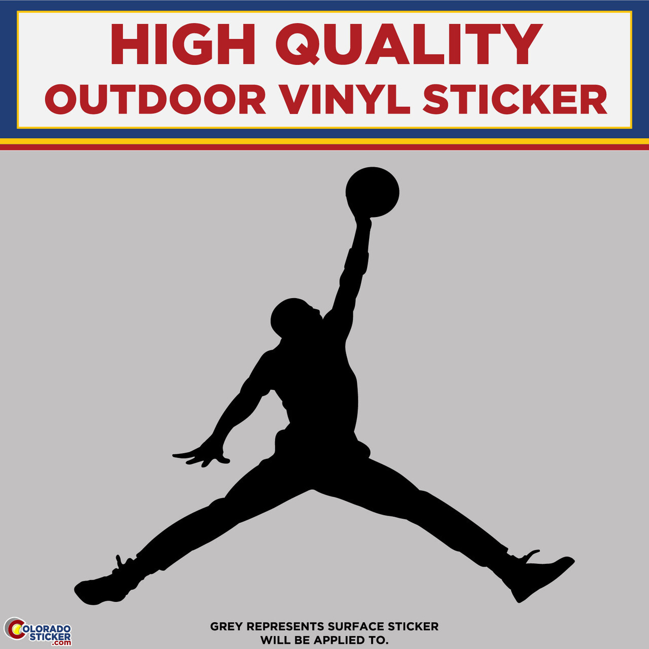 Jordan Jump man Die Cut, High Quality Vinyl Stickers