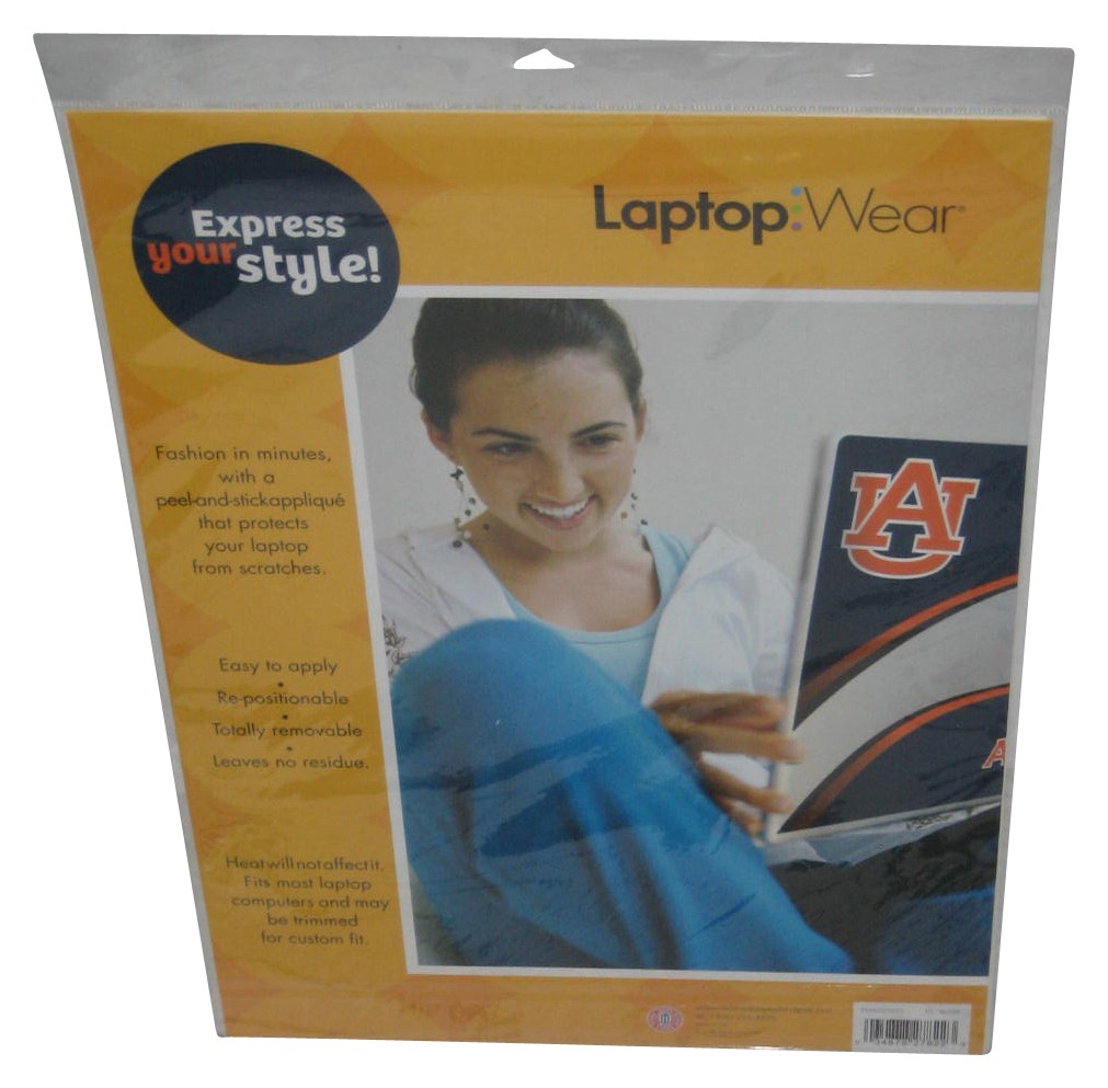 University of Auburn Tigers Roommates Peel and Stick Laptop Wear Sticker RMK0234