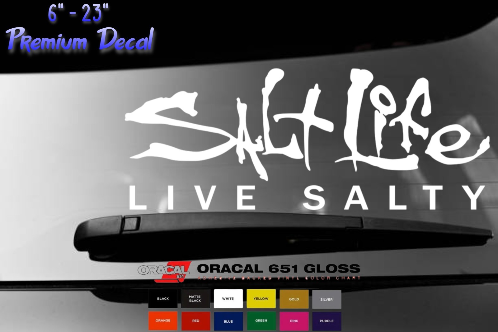 Salt Life Signature v2 Vinyl Decal Sticker – Die Cut watersports boating surfing