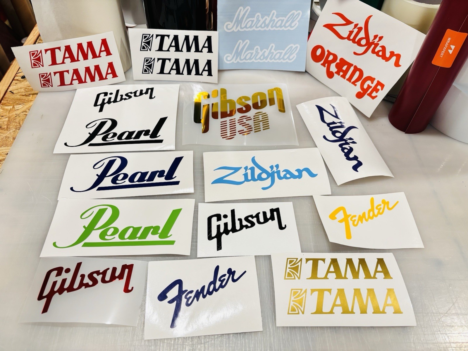 Cymbal Brand Vinyl Decal MANY Sizes & Colors – FREE Ship + Buy 2 Get 1 FREE