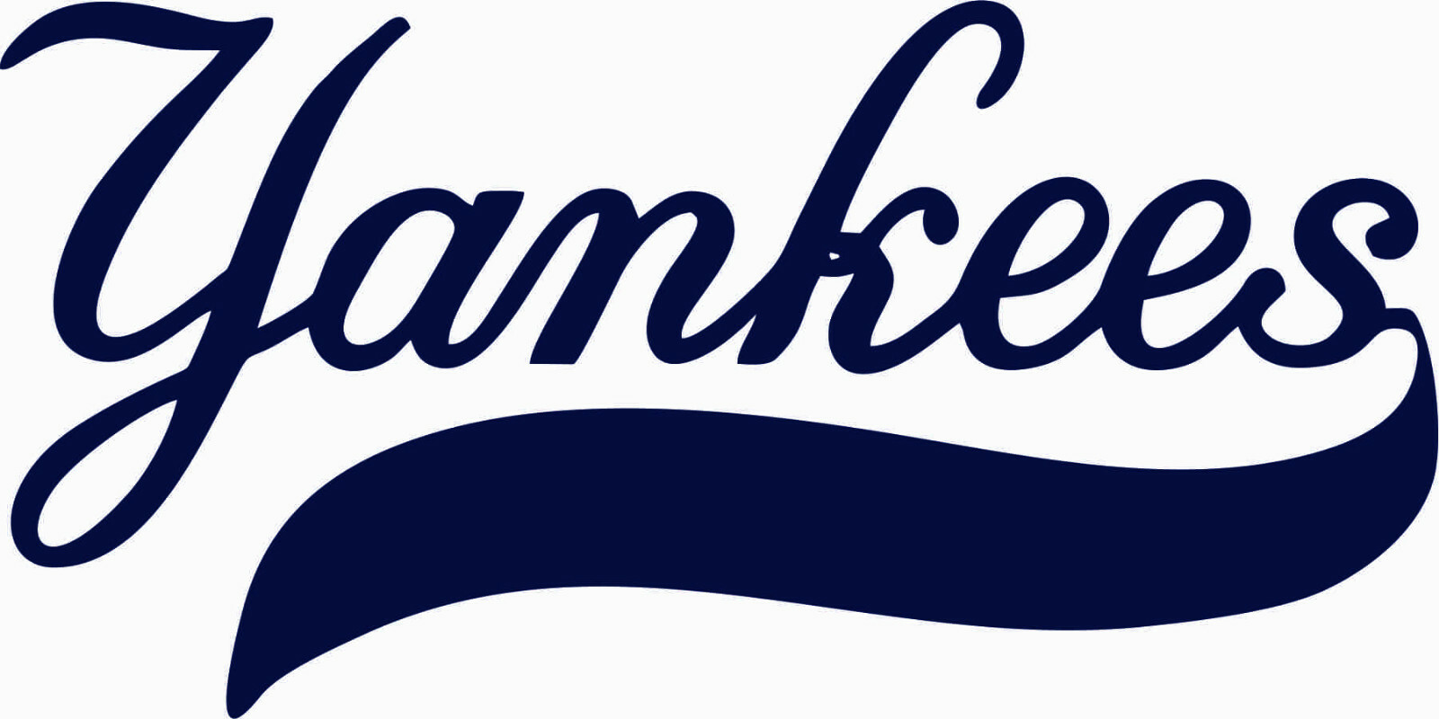 NEW YORK YANKEES Cursive Logo Die Cut Vinyl Decal Sticker