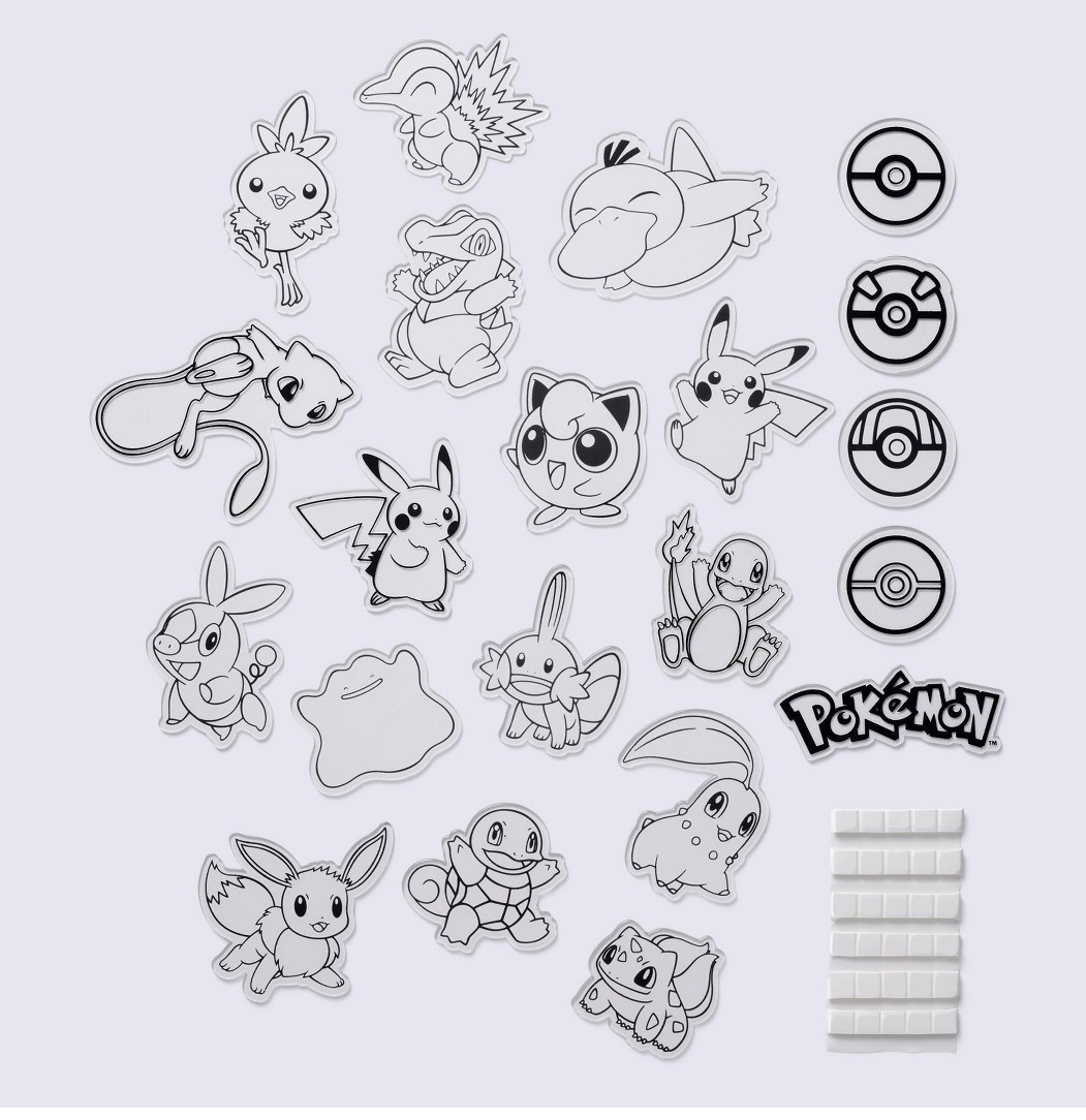Target X Pokemon Glow-In-The-Dark 22 Wall Stickers 5/2 Drop New In Hand