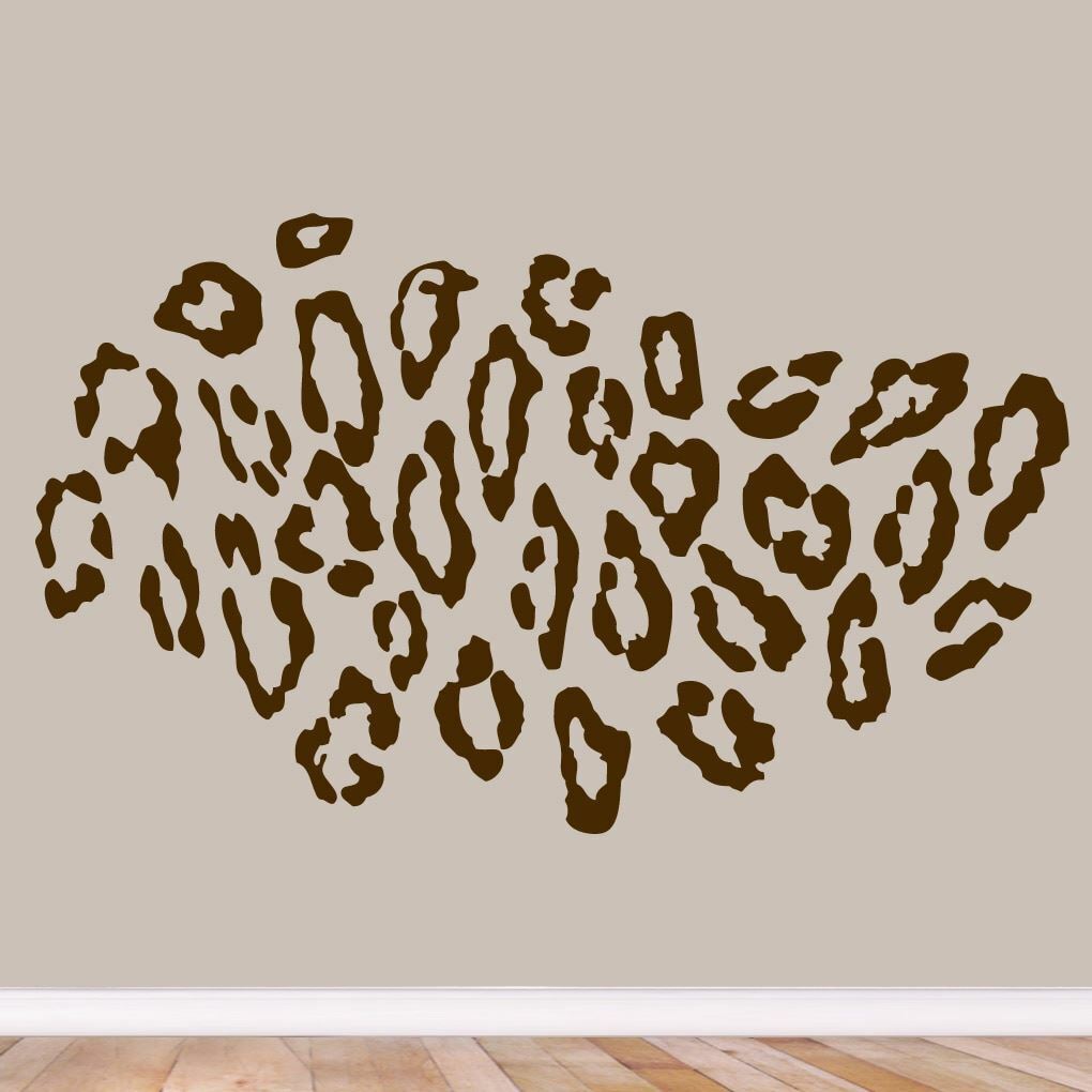 Leopard Print Wall Decal – Animal, Kids Room, Nursery, Jungle, Patterns, Sticker