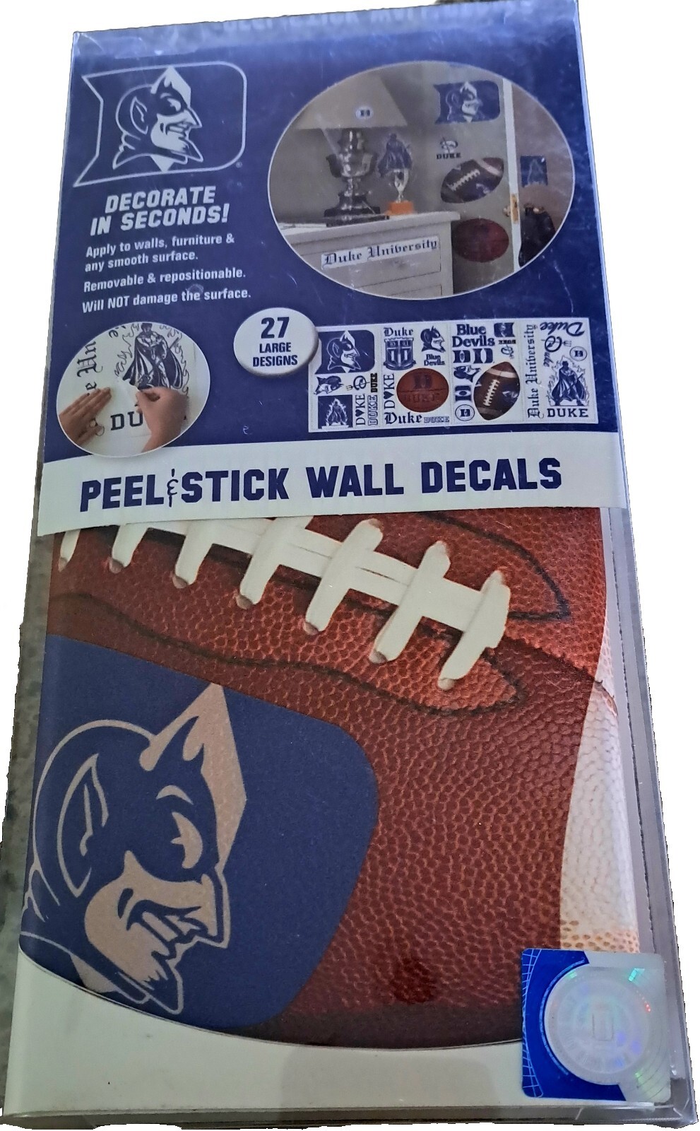 Duke Peel & Stick Wall Decals 27 Designs NCAA Football Basketball NEW