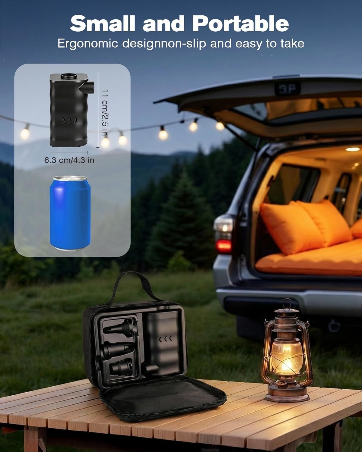 Portable Electric Air Pump with 6000Mah Battery for Quickly Inflatables and Defl