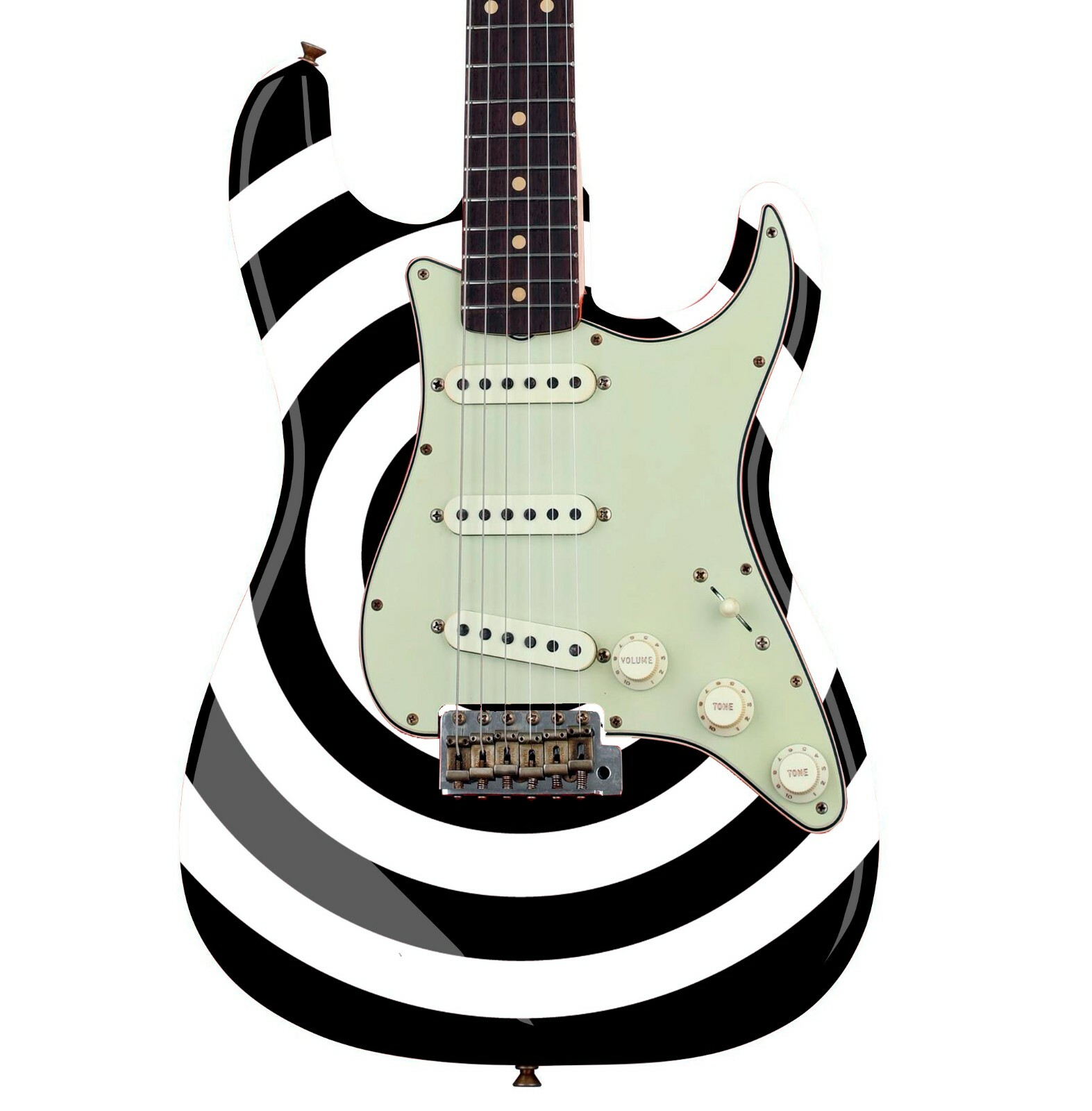 Bullseye Guitar Laminated Skin Wrap Vinyl Decal Stickers Guitar/Bass, 9 choices!