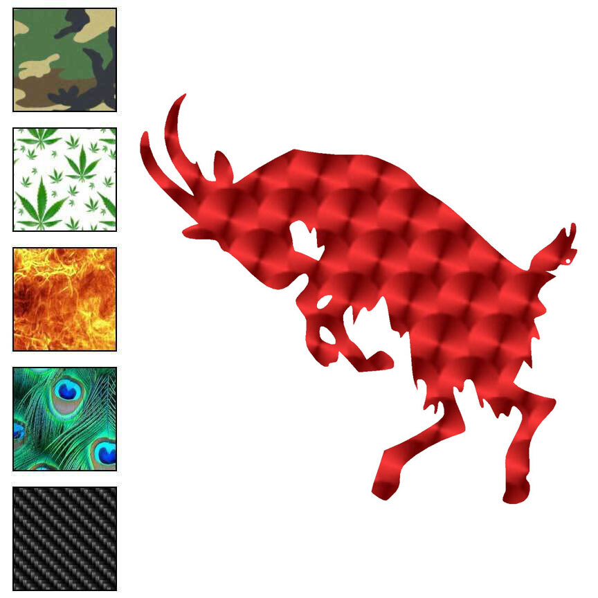 Billy Goat, Vinyl Decal Sticker, 40 Patterns & 3 Sizes, #6074