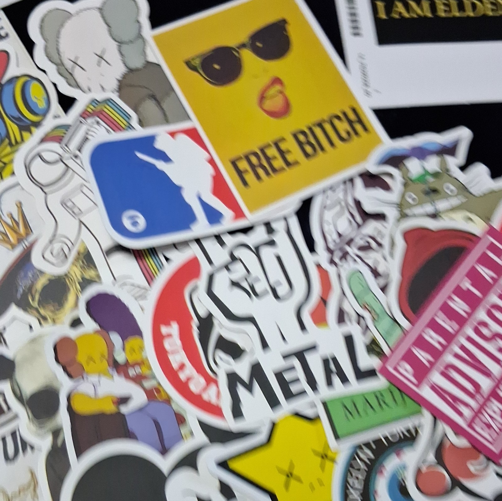 Assorted Music Sticker Lot, Multicolor Mixed Designs & Decals