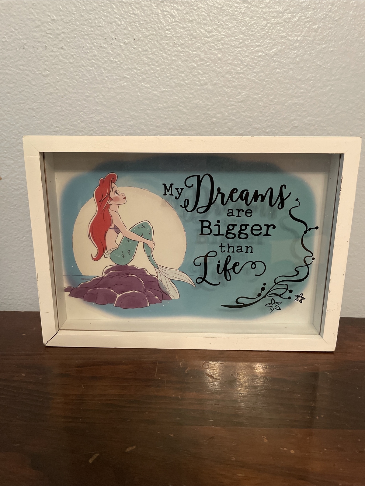 Disney The Little mermaid “my dreams are bigger than life” wall decor plaque