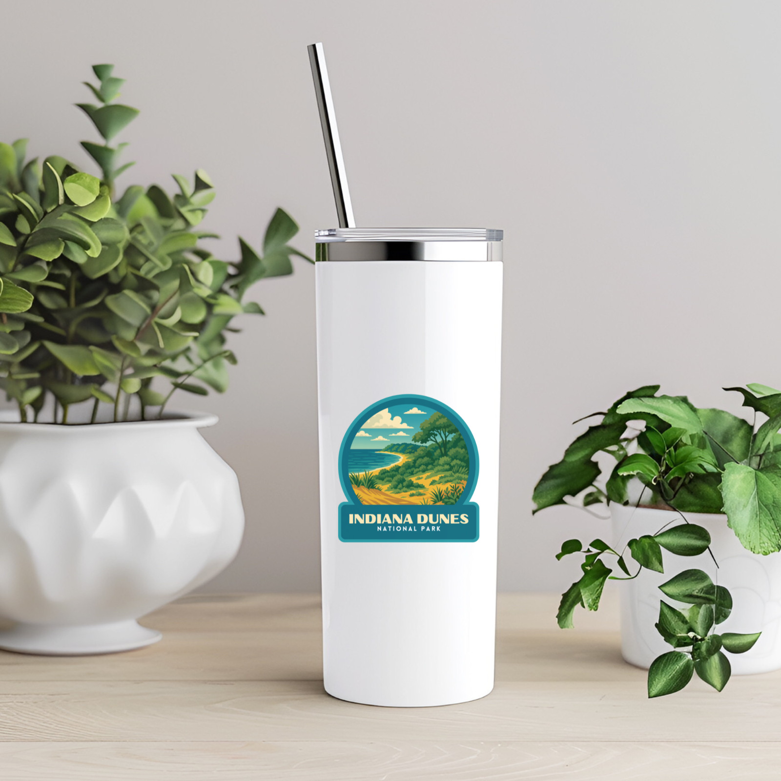 Indiana Dunes National Park Sticker Vinyl Decal Laptop Water Bottle Cooler