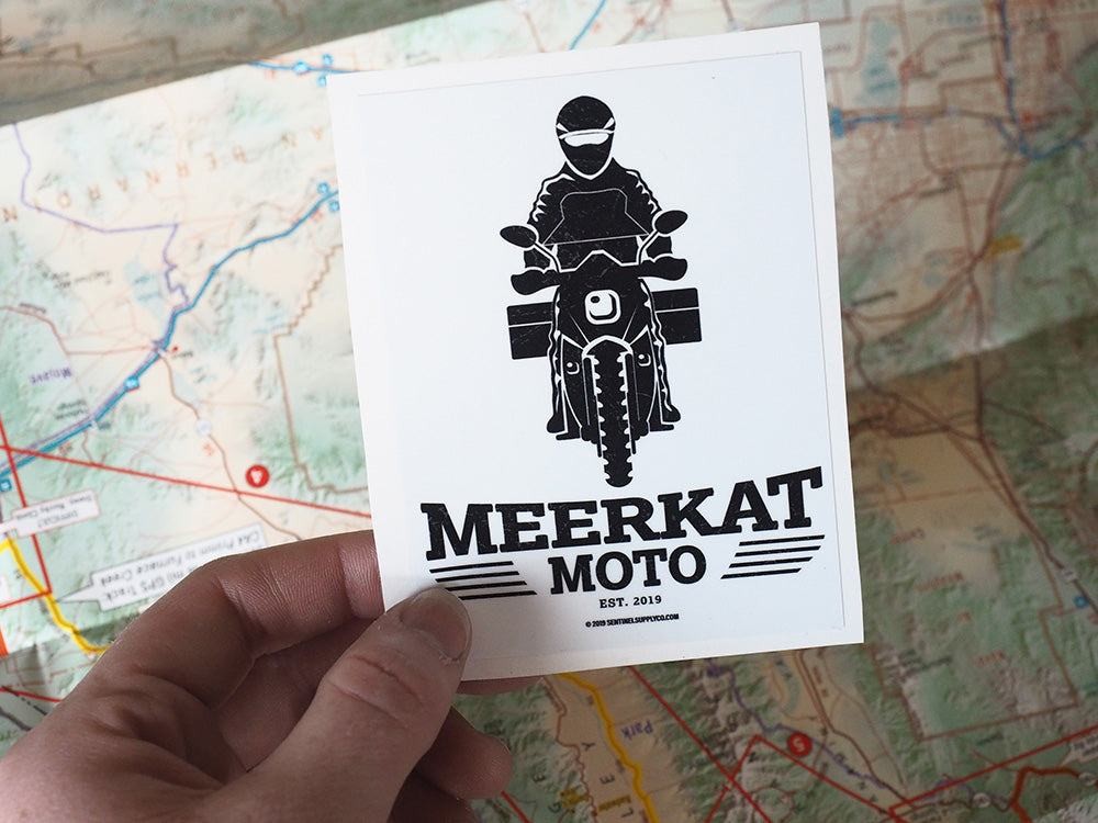 Meerkat Moto Rectangle Sticker – ADV Rider