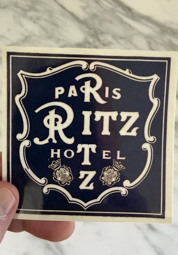 2x Pack Of Vintage Ritz Paris Vinyl Stickers – New