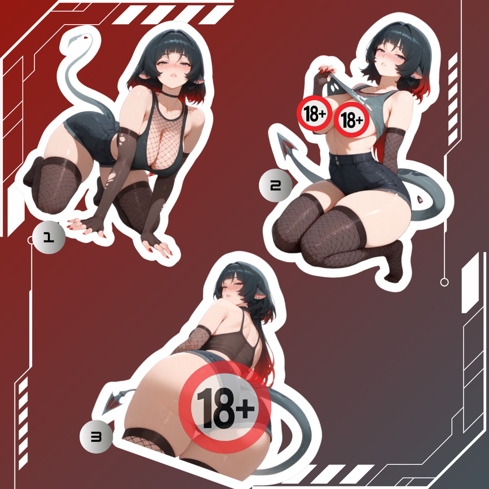 Jane Doe | Zenless Zone Zero | Anime Girl Waifu Sticker Decal