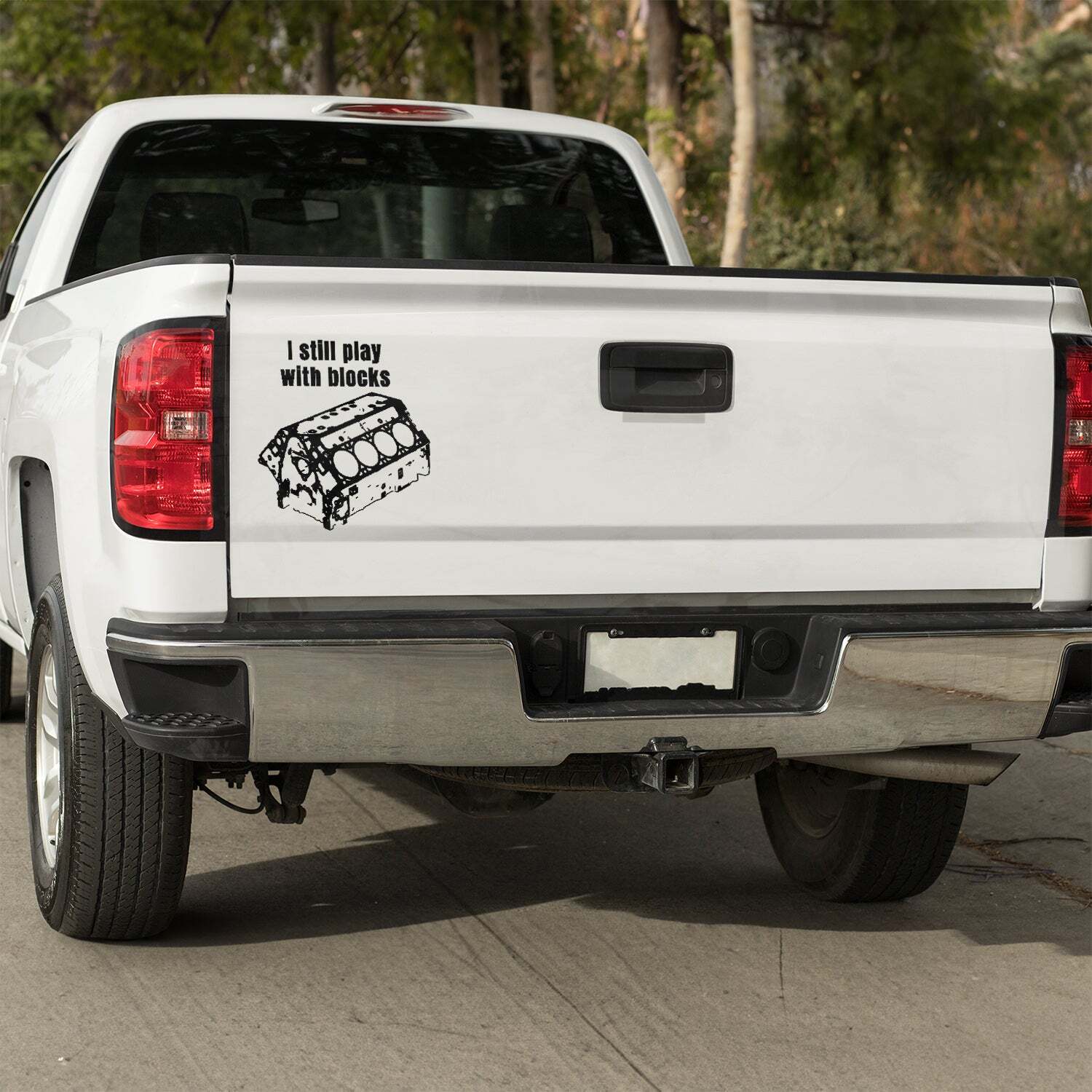 I still play with blocks Vinyl Decal, mechanic gift, handyman gift,car guy