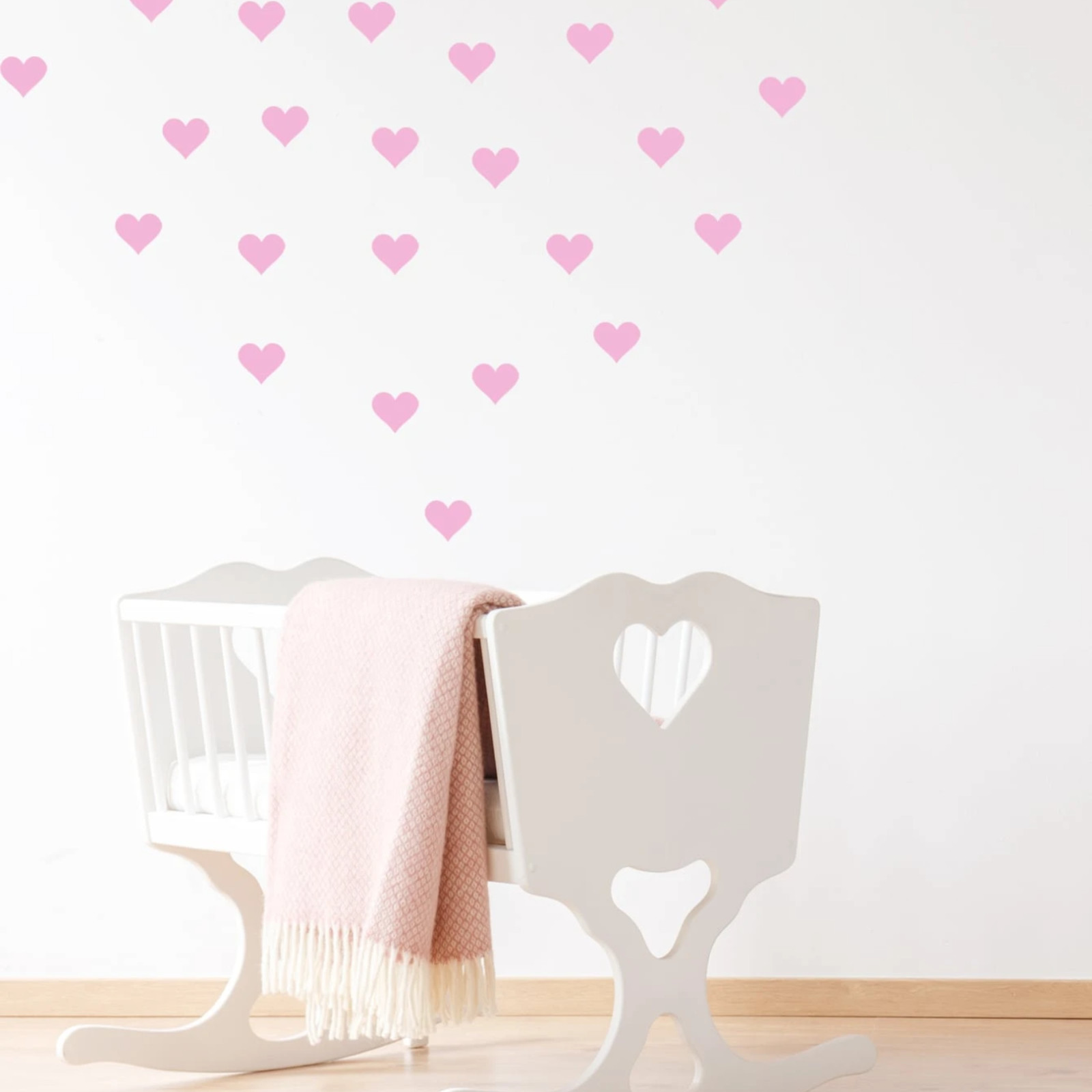 54pcs Heart Pattern Wall Sticker Stickers Wall Decal Vinly Decal for Home Decor