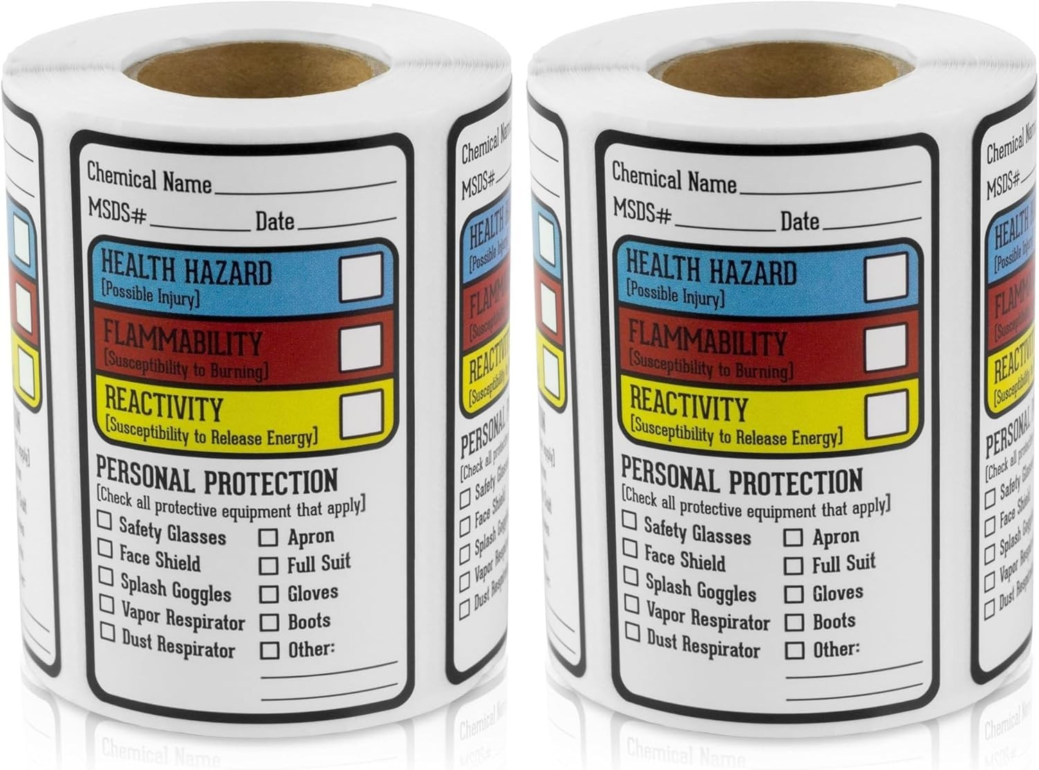 Chemical Identifying Stickers 300ct x 2