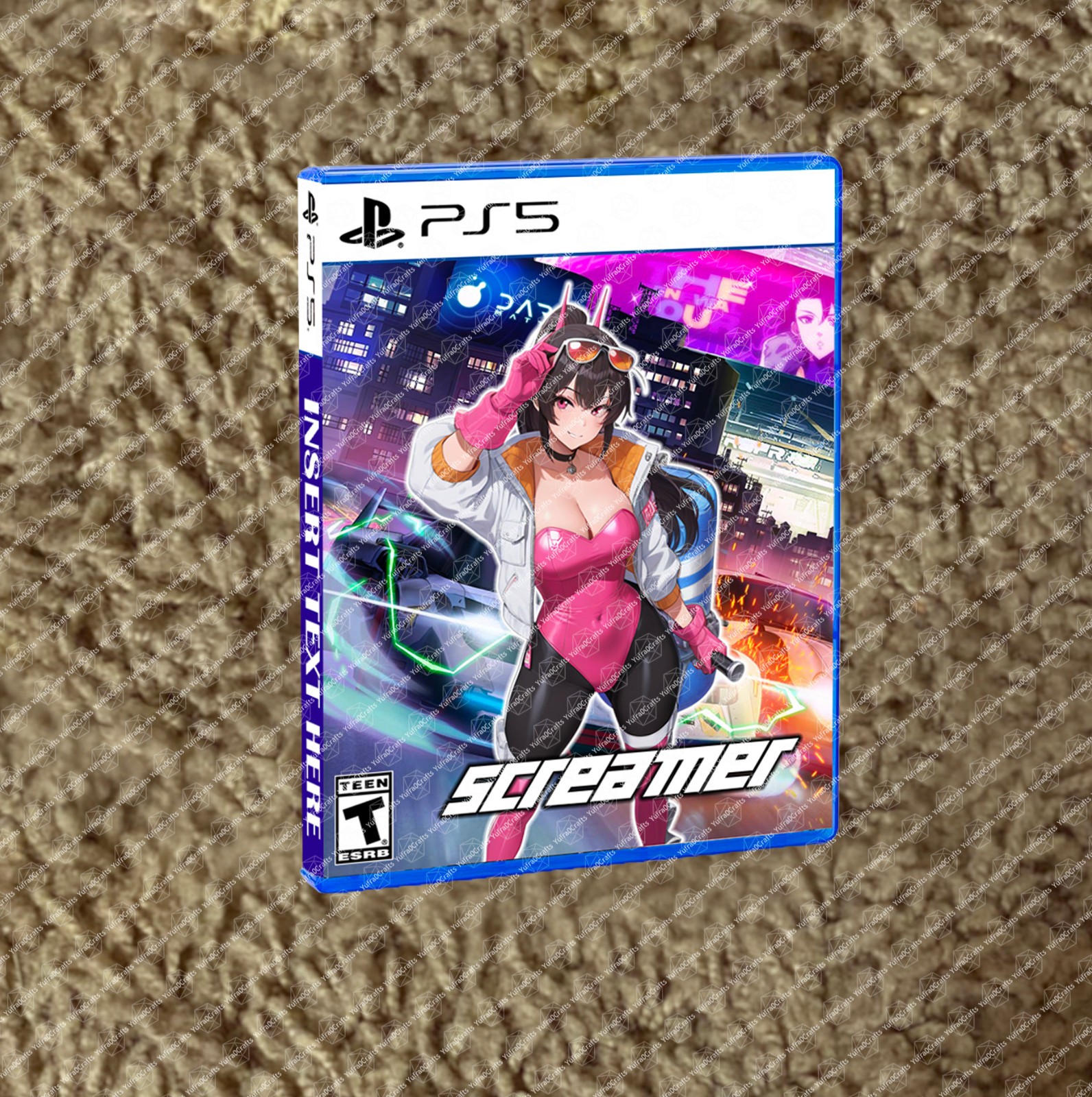 Screamer Racing Game PS5 CUSTOM COVER ART & CASE NO GAME