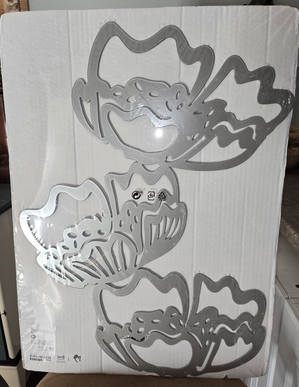 IKEA VÄTTLÖSA Wall Decoration Silver color 19 ¼x23 ½" 804.736.08 VÄTTLÖSA NEW