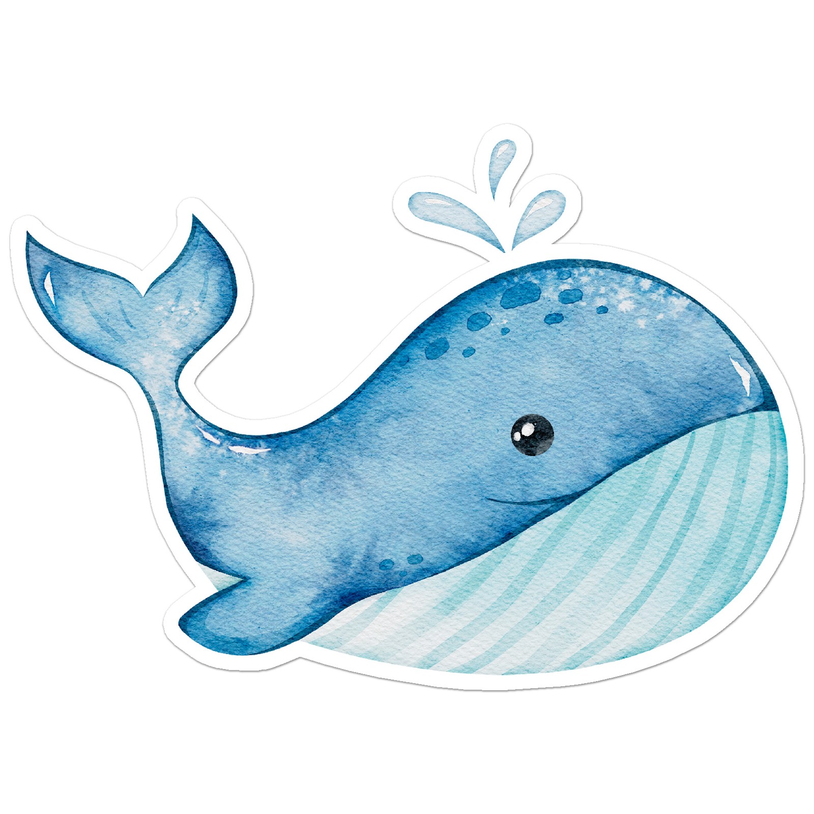 Cute Blue Whale – Vinyl Decal Sticker – Car Window Laptop – ebn9979