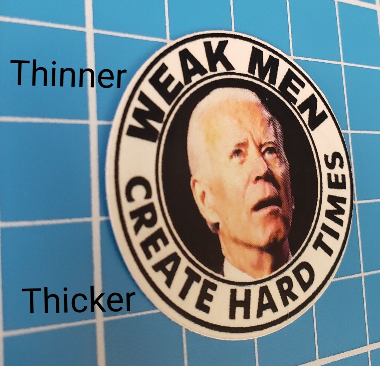 25x Decal Vinyl Joe Biden Funny Sticker. Custom made 1.5"X1.5" inches