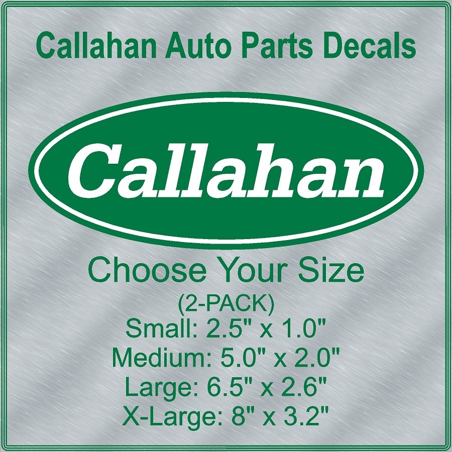 Callahan Auto Parts 2-PACK Tommy Boy Laminated Decal Sticker Choose Size