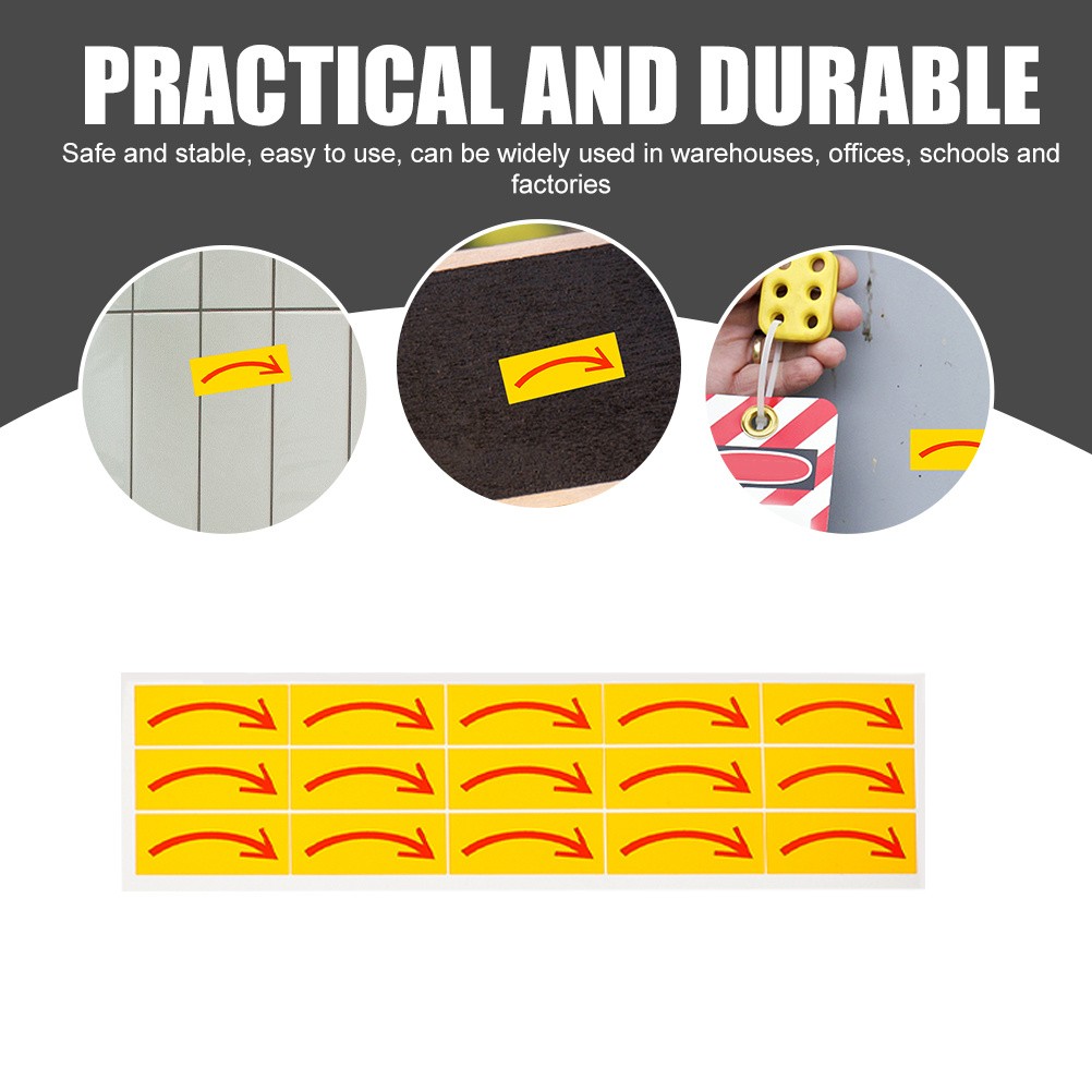 20 Pcs Office Decal Self Adhesive Indicator Sign Arrows Sticker Marking