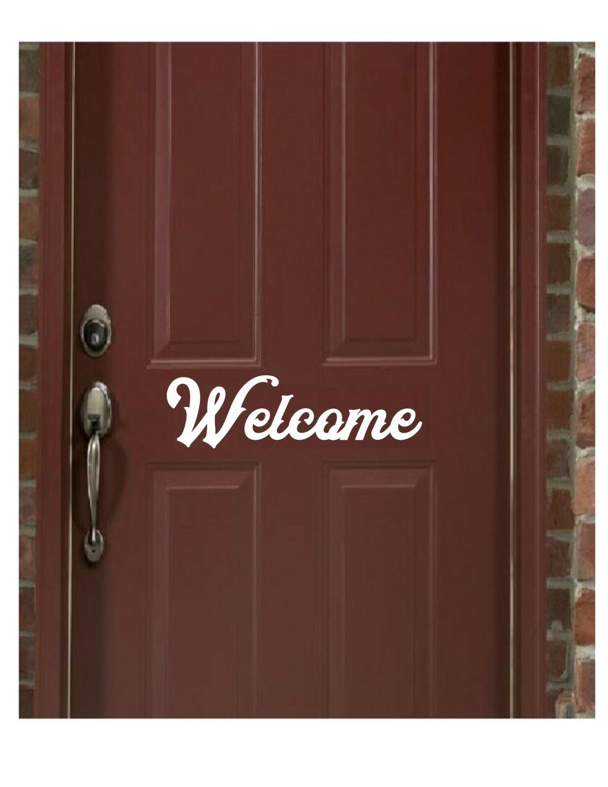 WELCOME FRONT DOOR Vinyl Decals Stickers