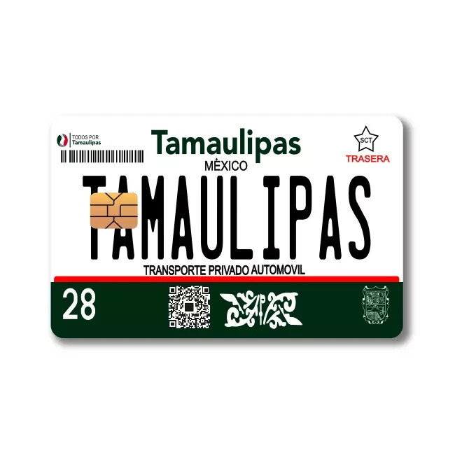 Mexican License Plate Sticker (4-Pack) | CHOOSE STATE | Mexico Placa Card Skin D