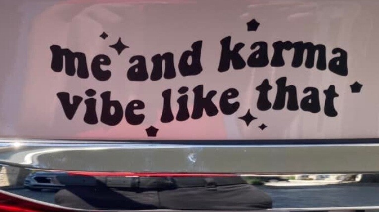Taylor Swift Karma Vibe Computer/Car/Cup Vinyl Decal 7×3