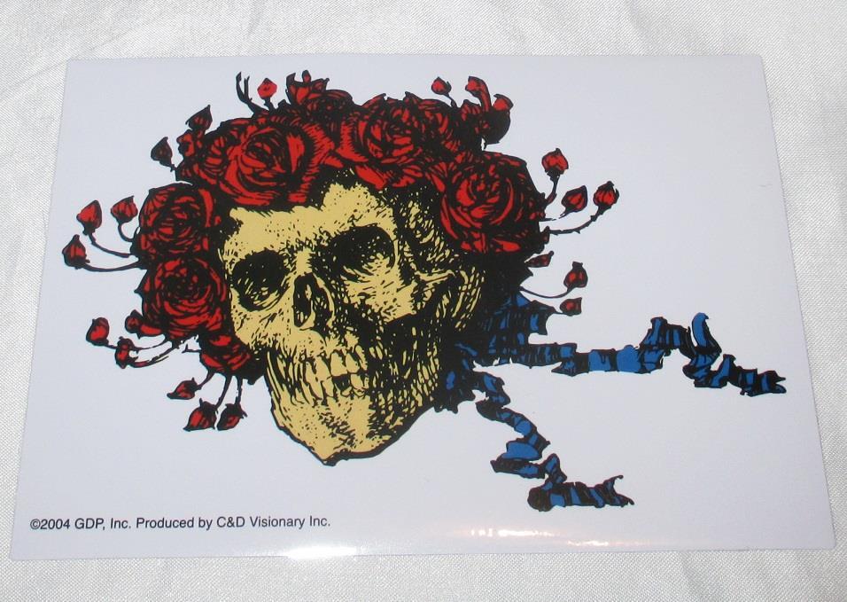 Grateful Dead Skull Sticker Decal Rock