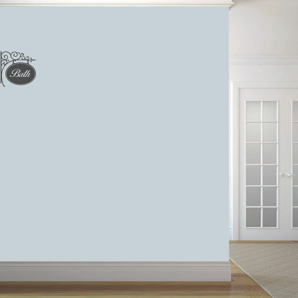Bath Sign Wall Decal – Bathroom, Restroom, Signs, Stickers, Wall Art, Wall Decor